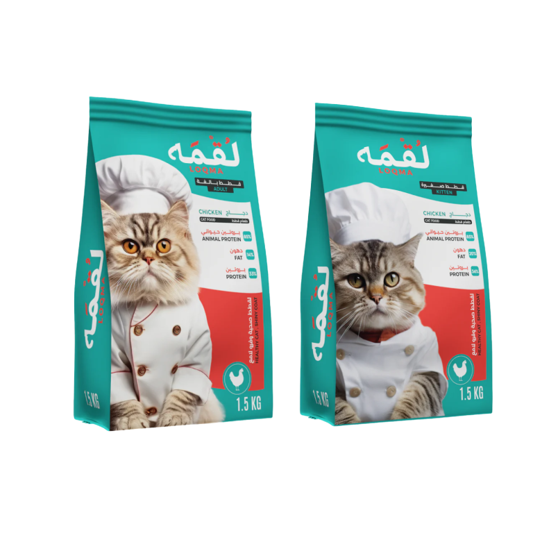 لقمه طعام جاف للقطط 1.5 كيلو